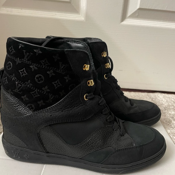 Louis Vuitton Monogram Black High-Tops - Picture 1 of 9